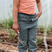 Navy Stripe Pocket Trousers