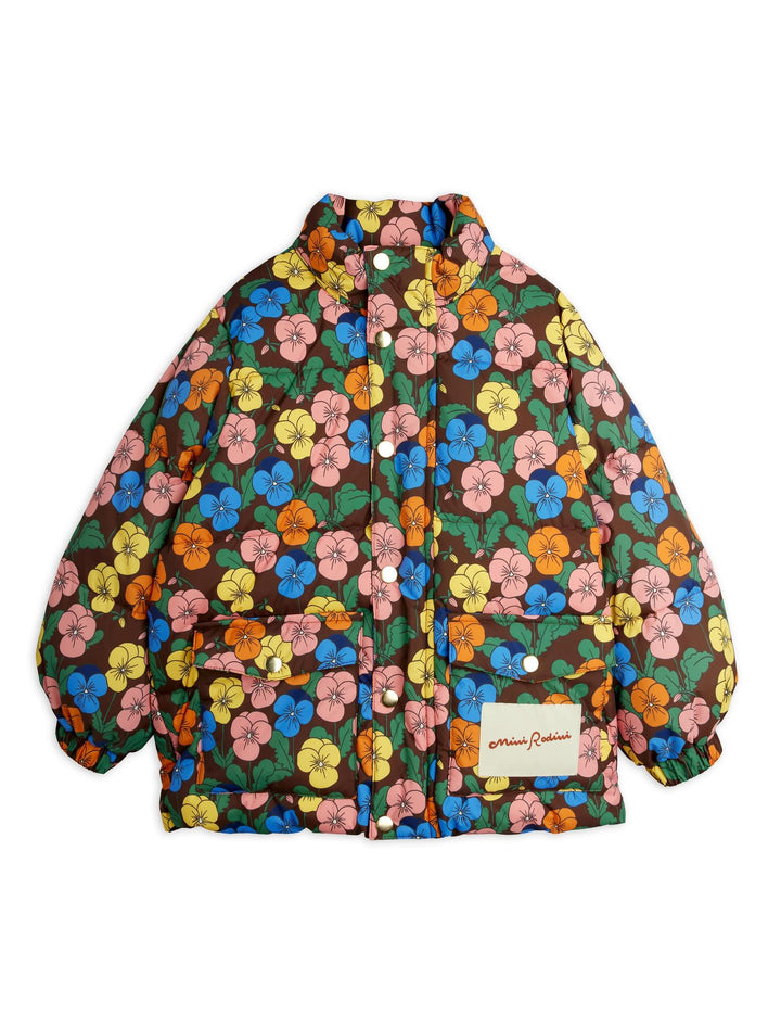 Violas All-over Print Heavy Puffer