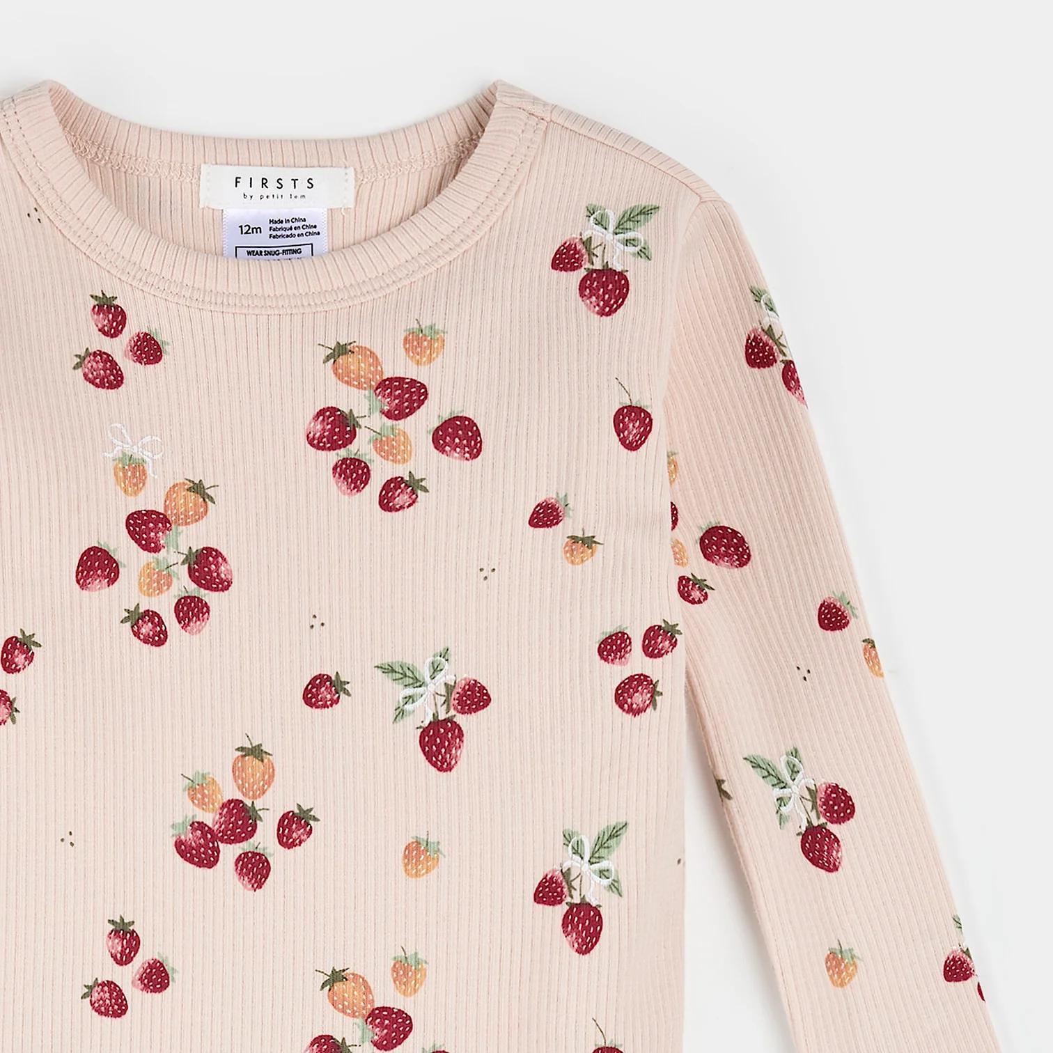 Strawberry Print PJ Set