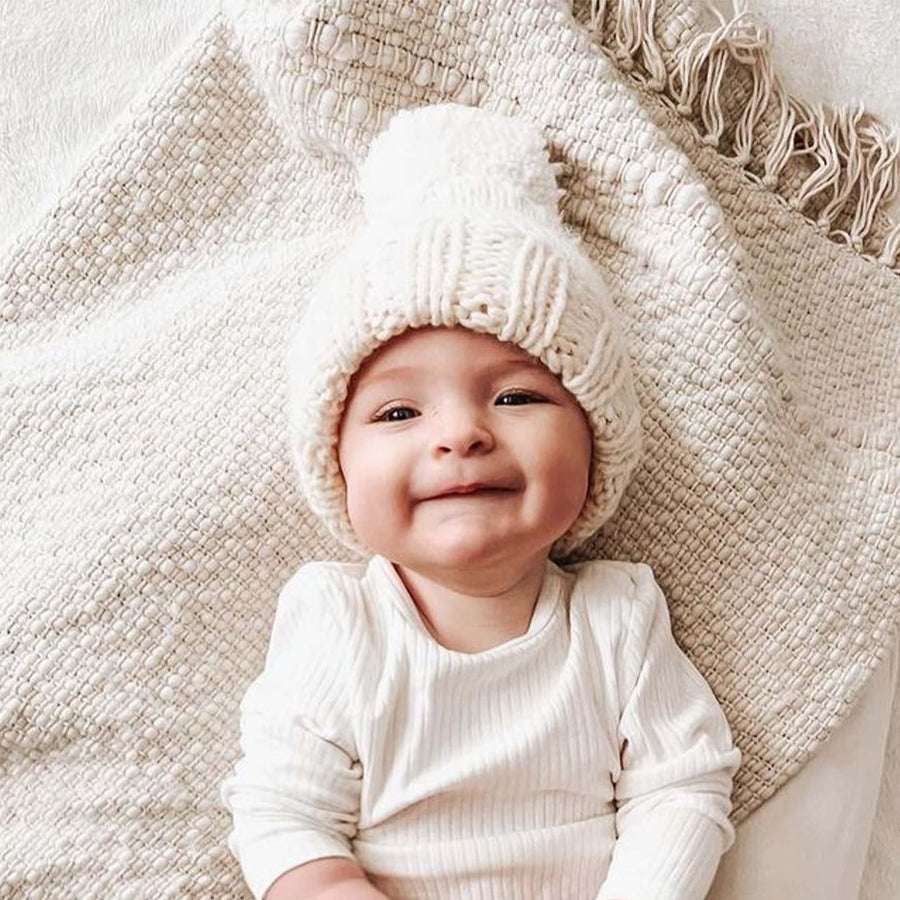 Classic Pom Hat Cream