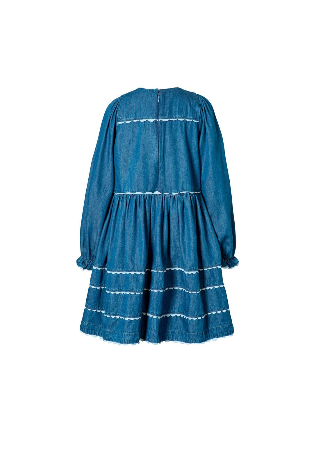 Caren Dress - Mid Blue Wash