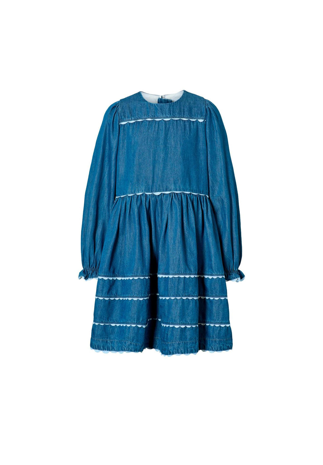 Caren Dress - Mid Blue Wash