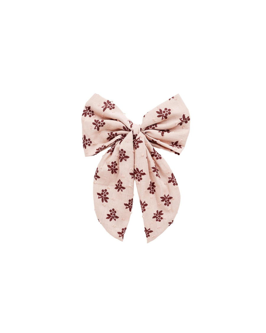 Oversized Bow - Blush Fleur