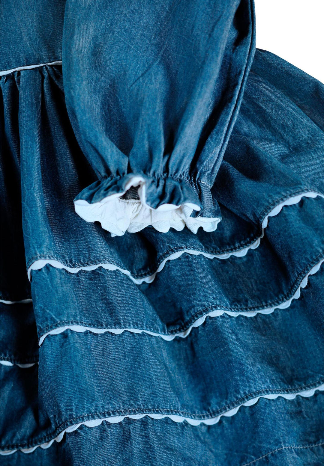 Caren Dress - Mid Blue Wash
