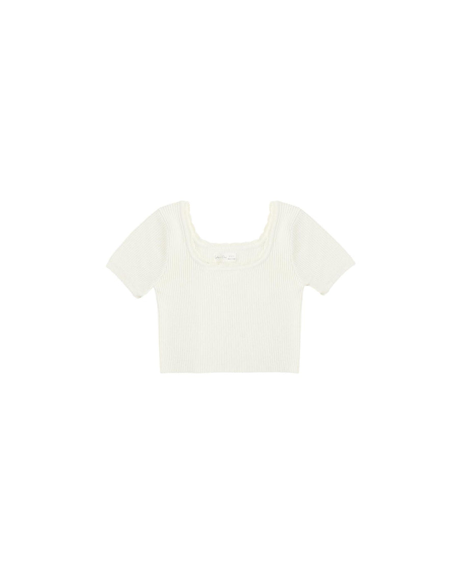Scallop Tee - Natural