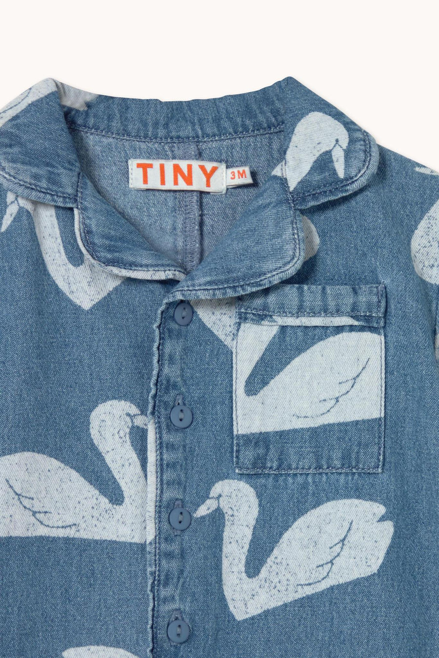 Big Swans Baby One-Piece