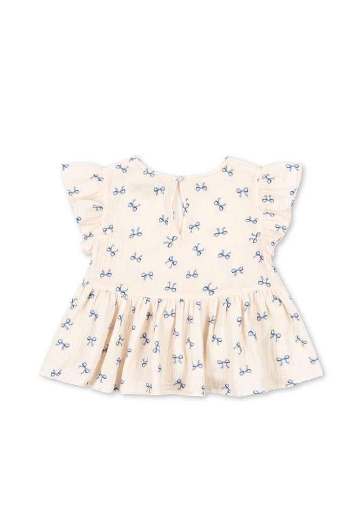 Coco Top Bow Bleu