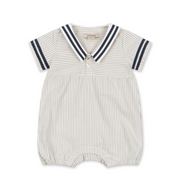 Allie Sailor Romper - Bleu Stripe