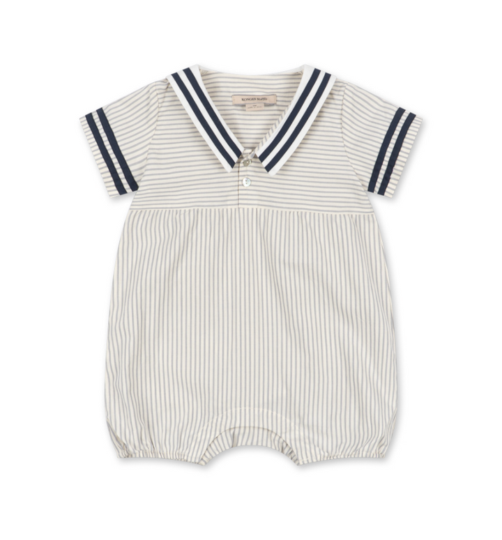 Allie Sailor Romper - Bleu Stripe