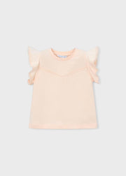 Ruffled T-Shirt - Salmon