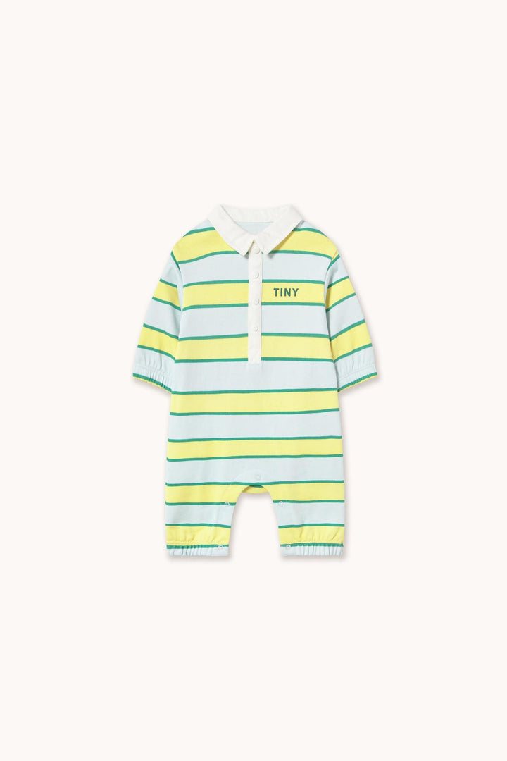 Retro Stripes Polo One-Piece