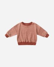 Velour Relaxed Sweatshirt - Candy Stripe