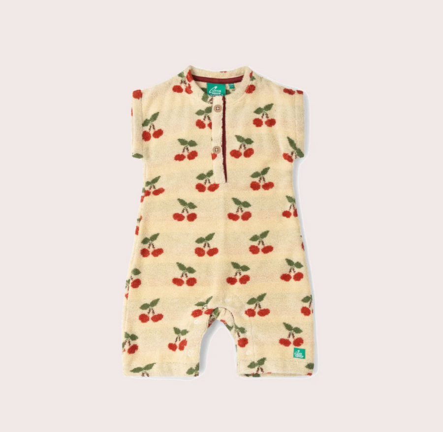 Little Cherries Toweling Romper