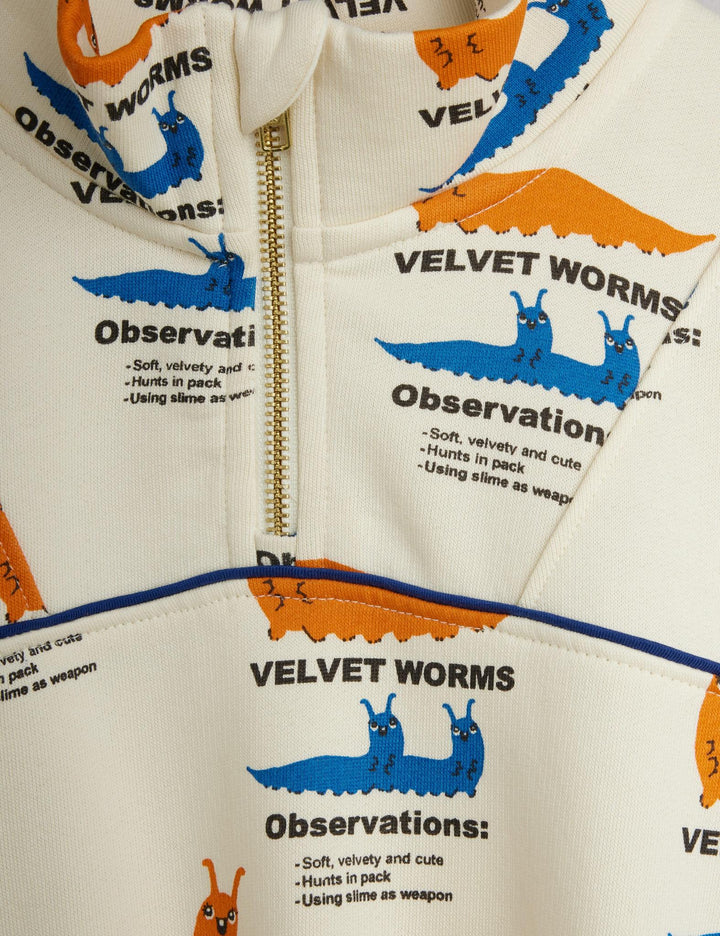 Velvet Worms Half-Zip Sweatshirt