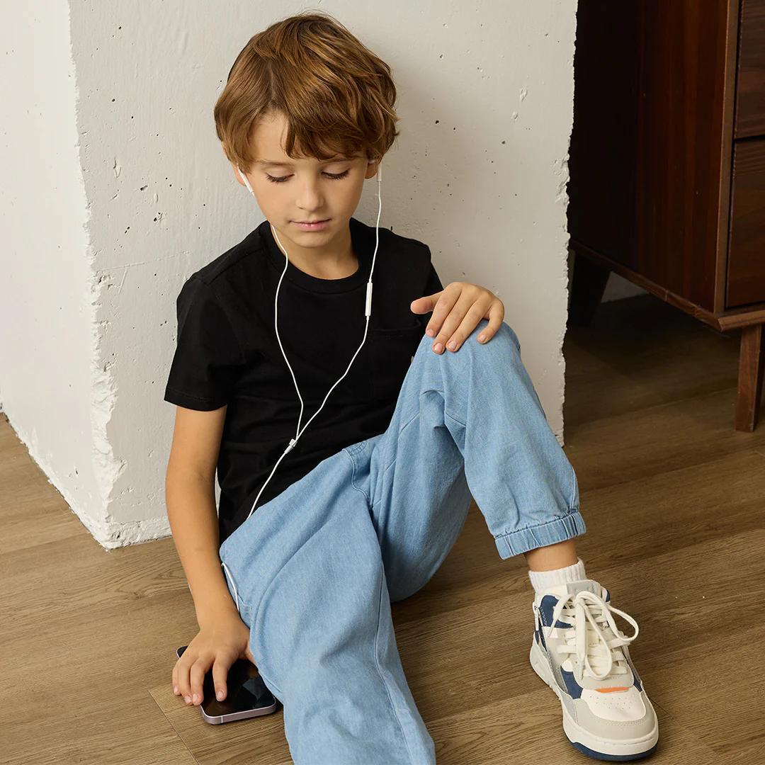 Light Blue Chambray Joggers