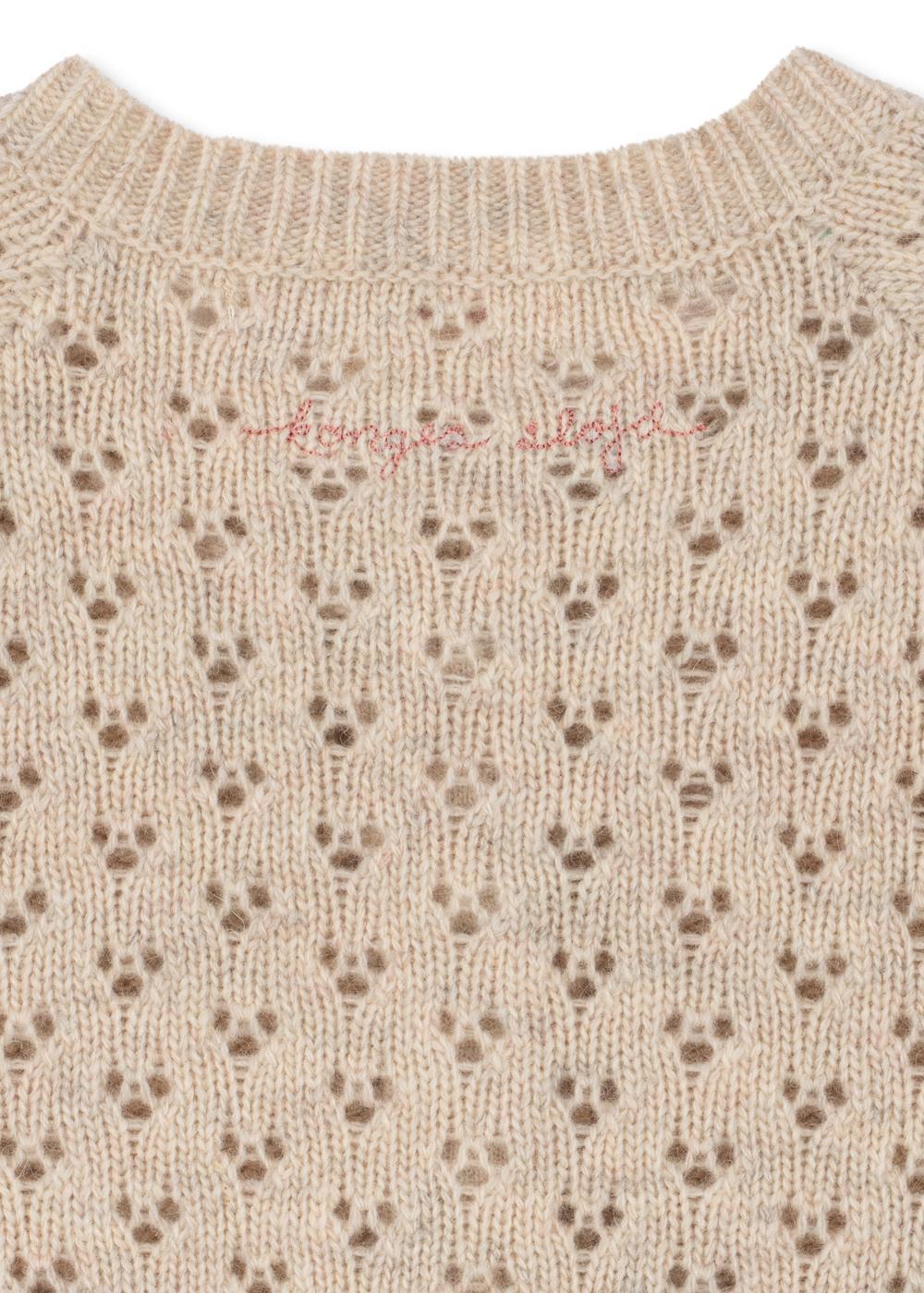 Belle Cardigan - Cream Tulips