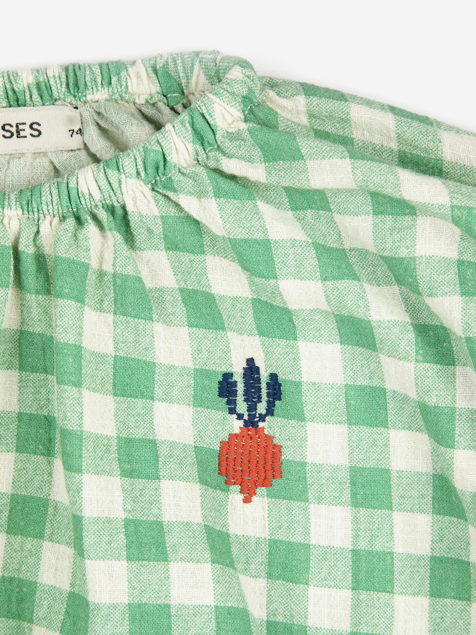 Pixel Sugar Beet Vichy Woven Blouse