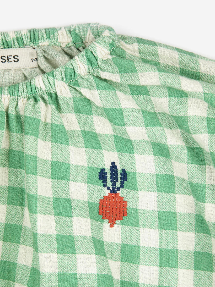 Pixel Sugar Beet Vichy Woven Blouse