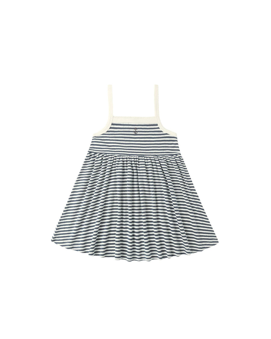 Lea Dress - Navy Stripe