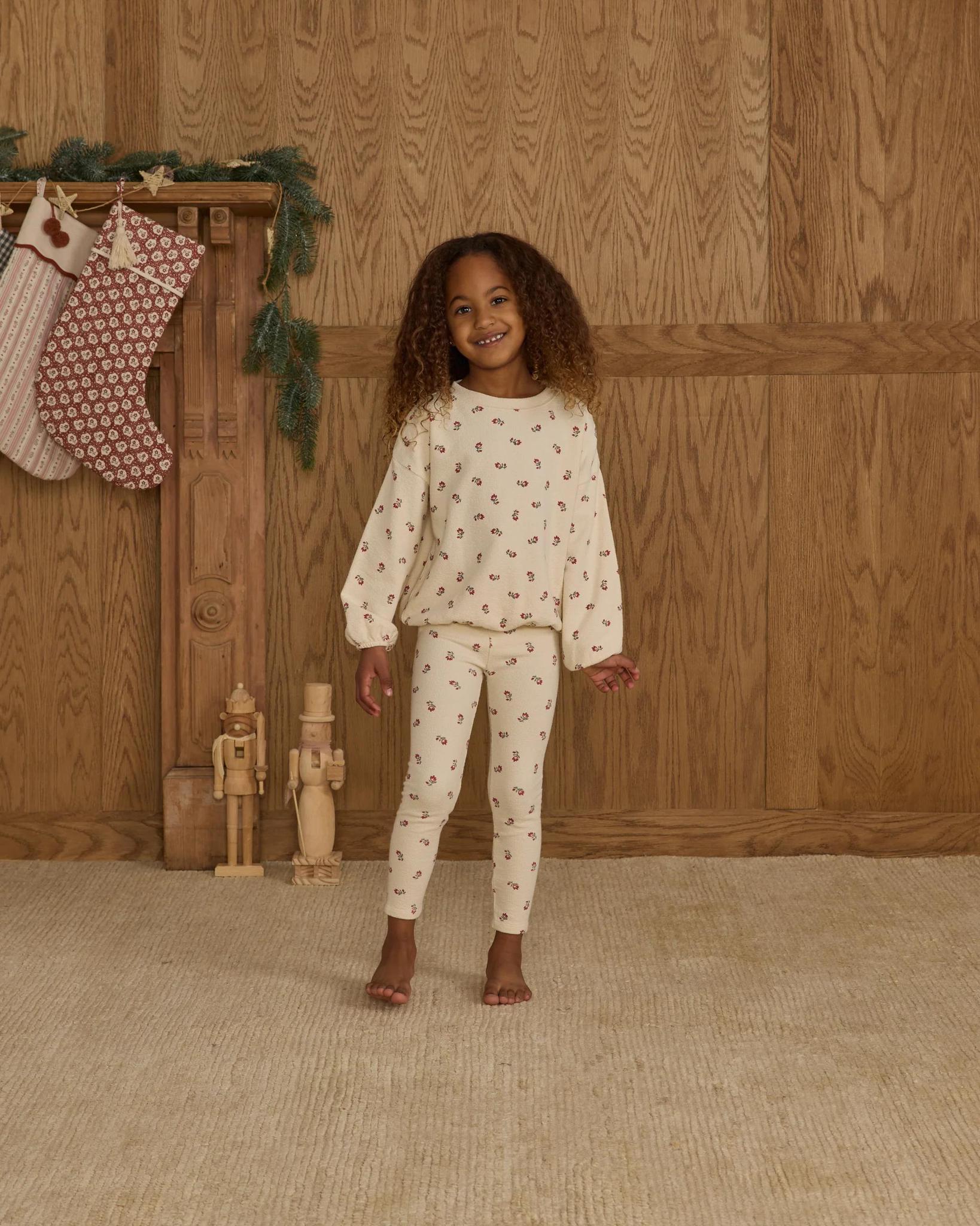 Spongey Knit Set - Ruby Ditsy