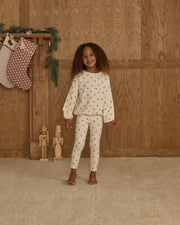 Spongey Knit Set - Ruby Ditsy