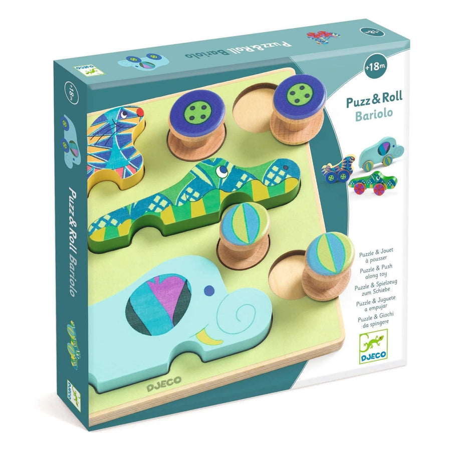 Puzz & Roll Bariolo Wooden Puzzle