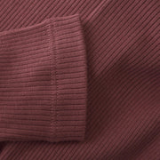 Burgundy Ribbed Leggings