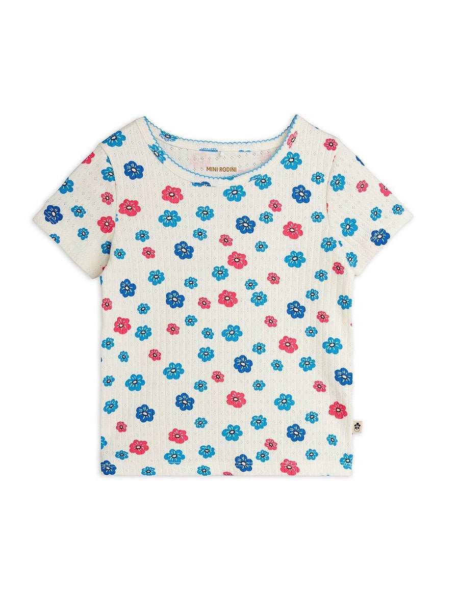 Flowers Pointelle T-shirt