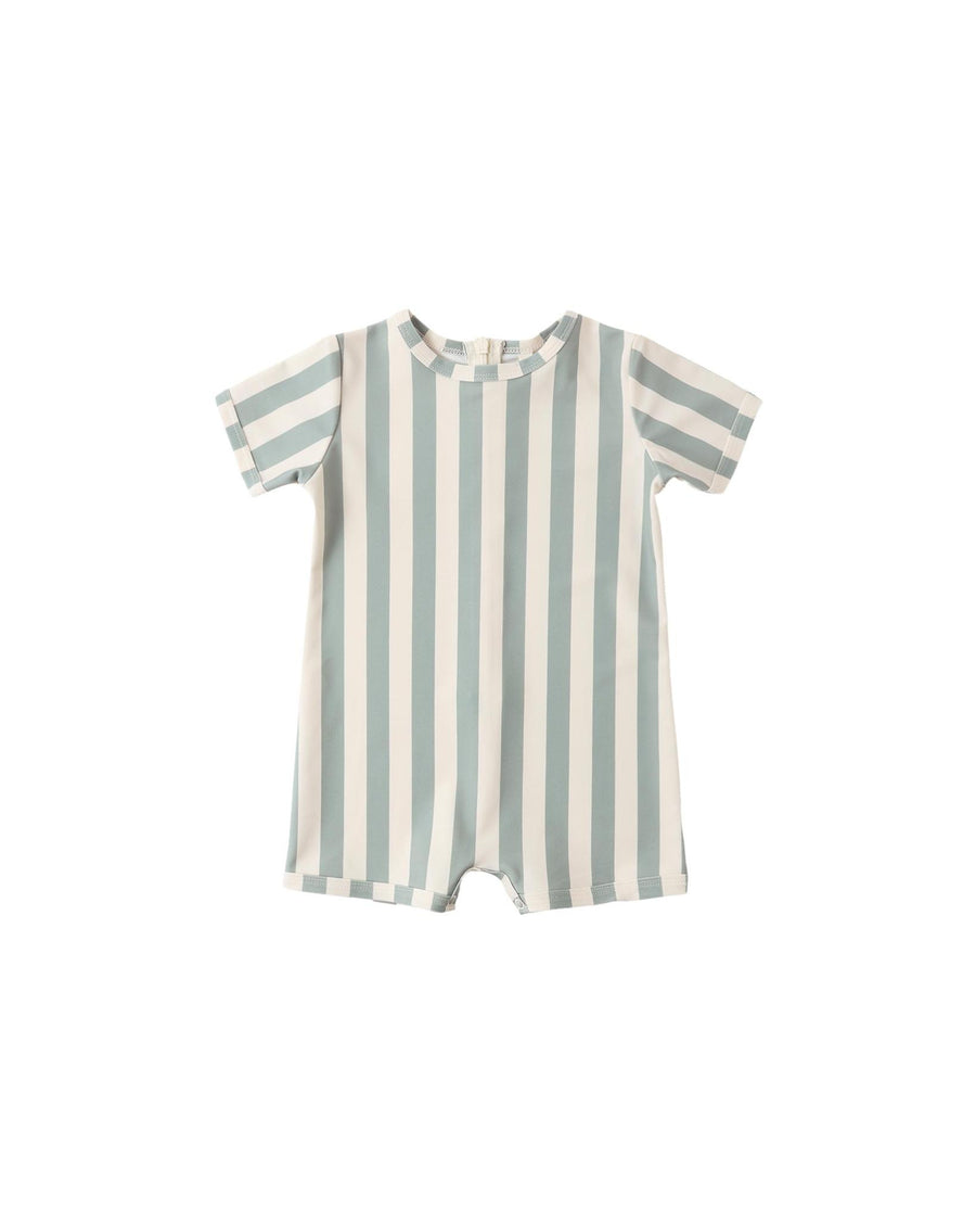 Shorty One-Piece Green Stripe