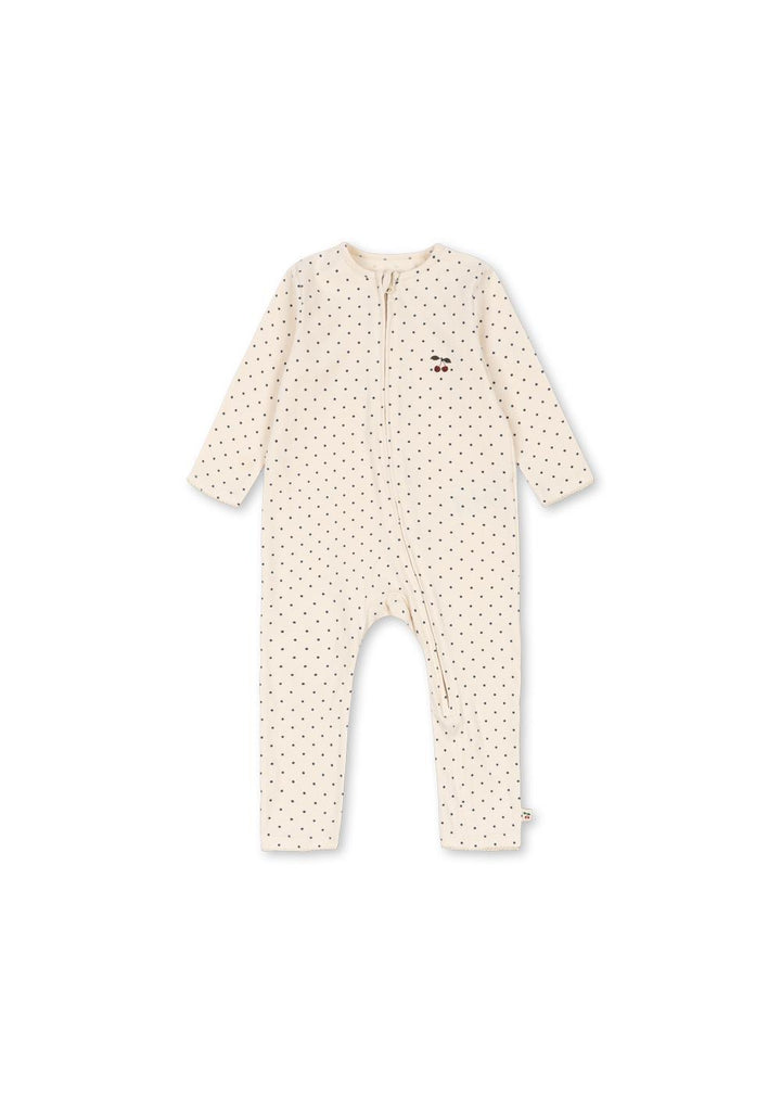 Zip Onesie - Blue Dot