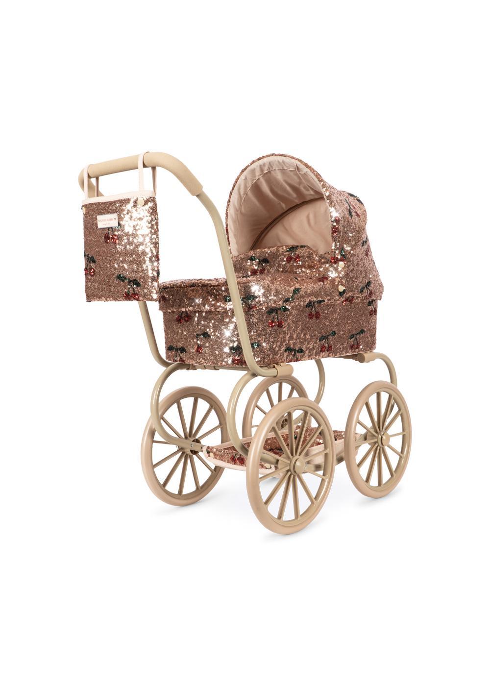 Sparkly Minnie Doll Pram - Cherry Sequin