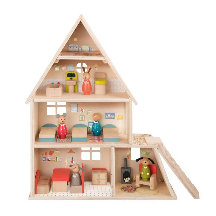 Wooden Playhouse - Big Family