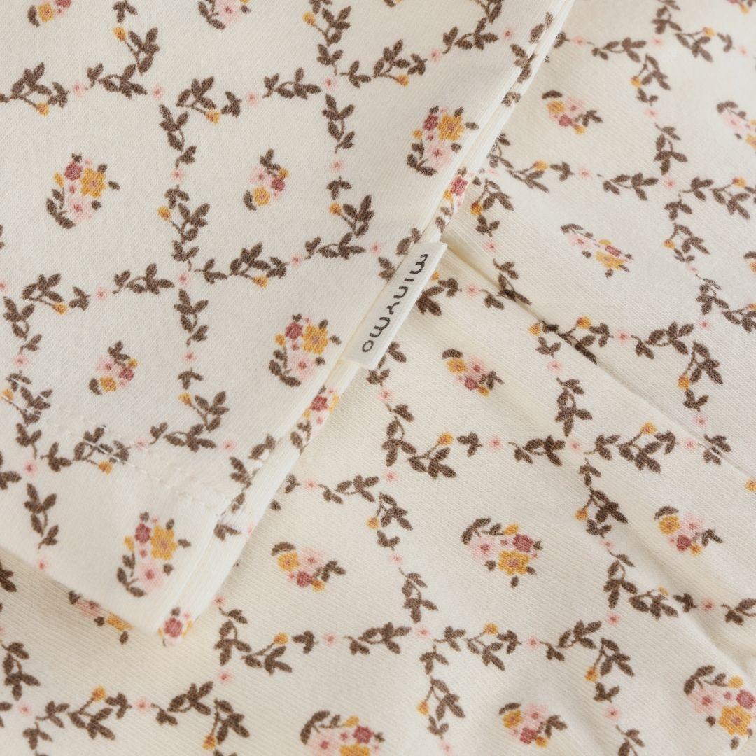 Cream Floral Vine Baby Pants