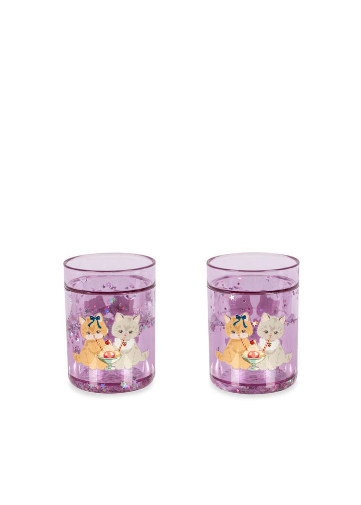 2 Pack Glitter Cups Kitty