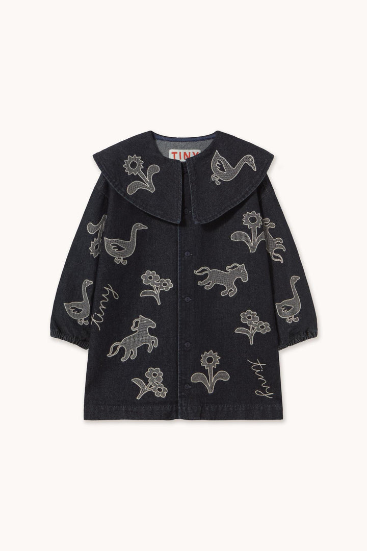 Horses &amp; Flowers Denim Dress