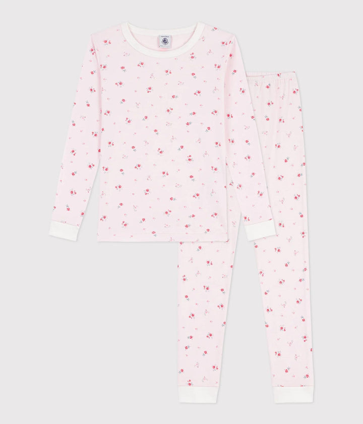 Girl Loungewear LS Floral - Pink