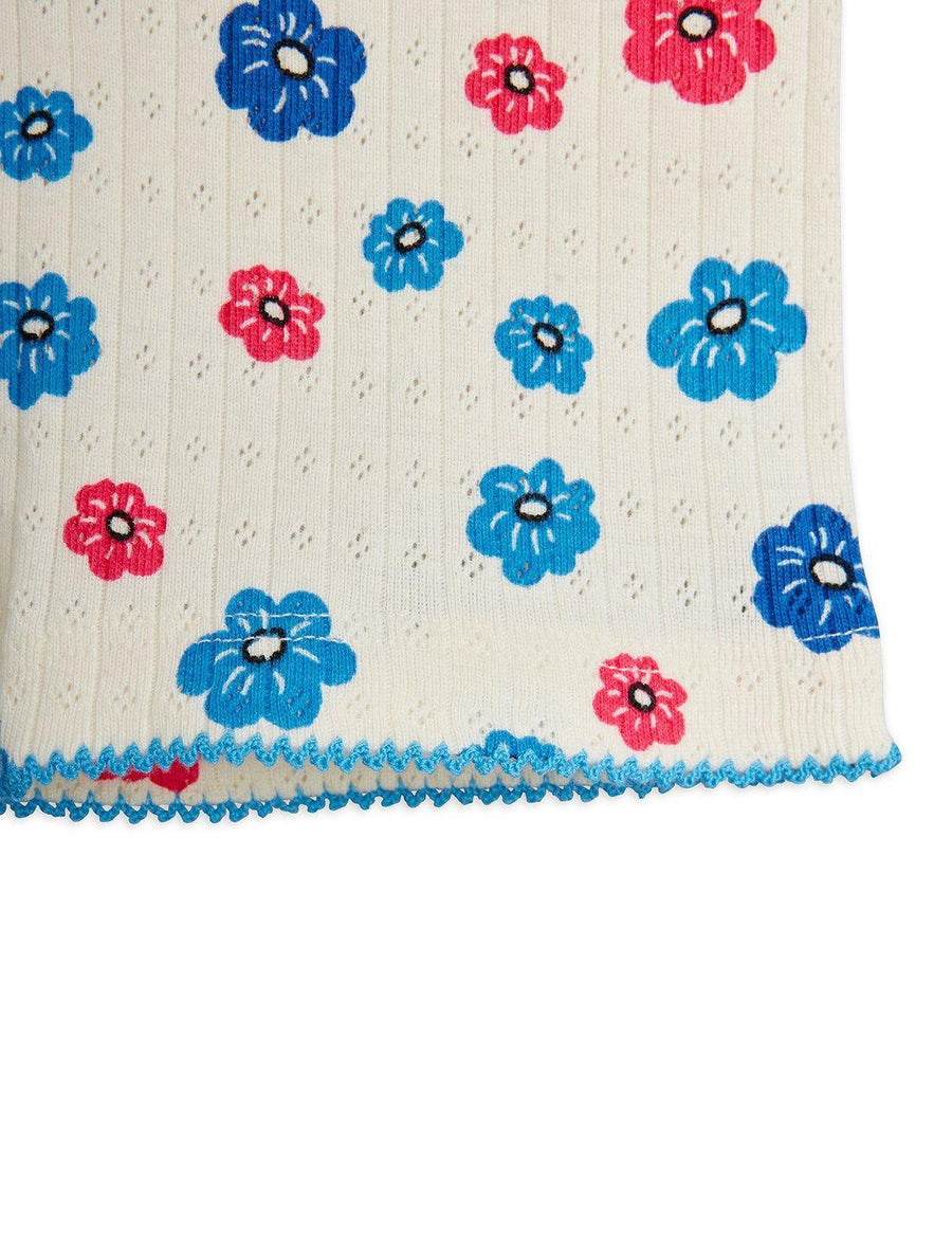Flowers Pointelle Bike Shorts