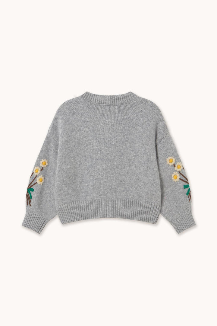 Flowers Cardigan - Grey