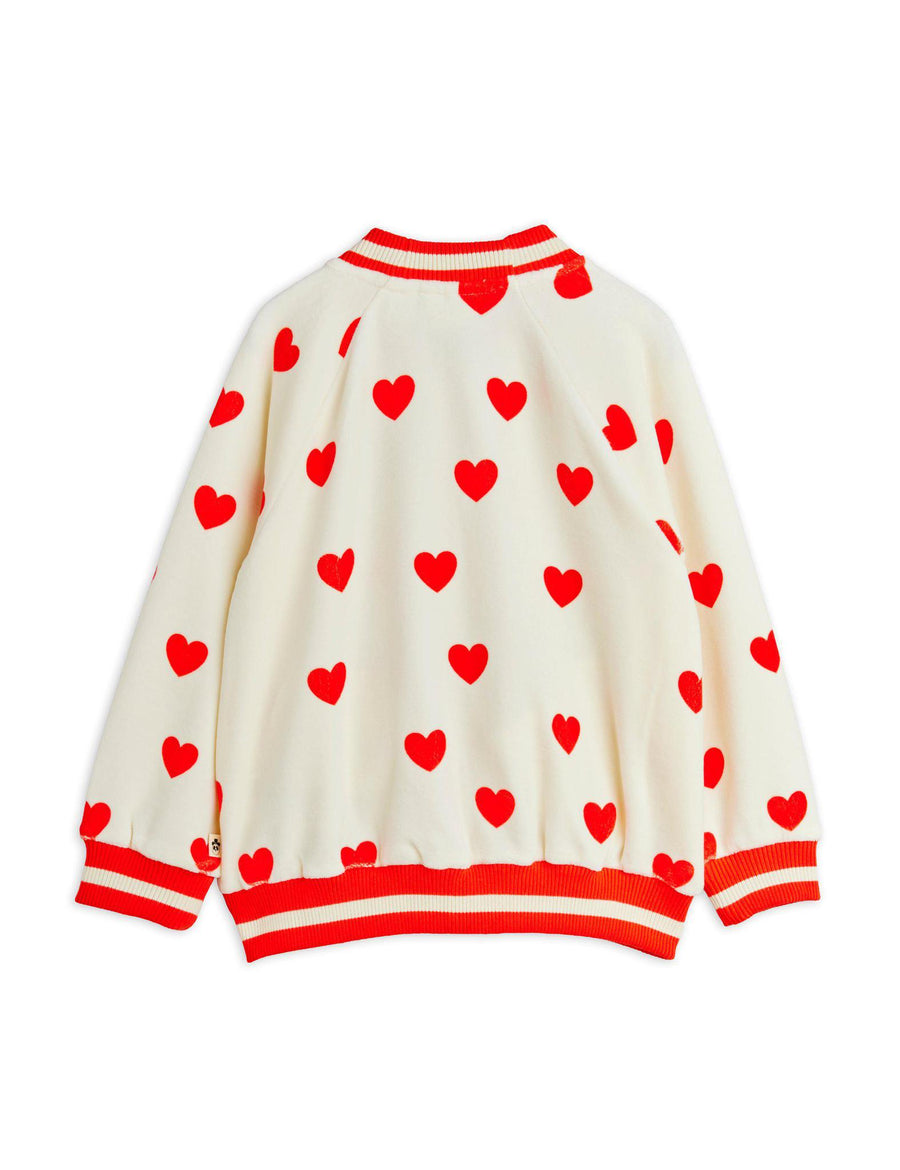 Hearts Velour Cardigan