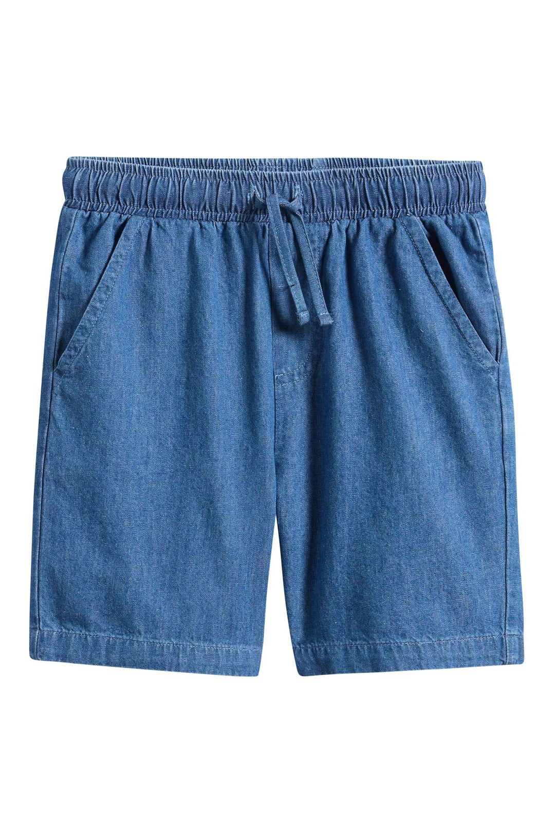 Blue Denim Woven Shorts