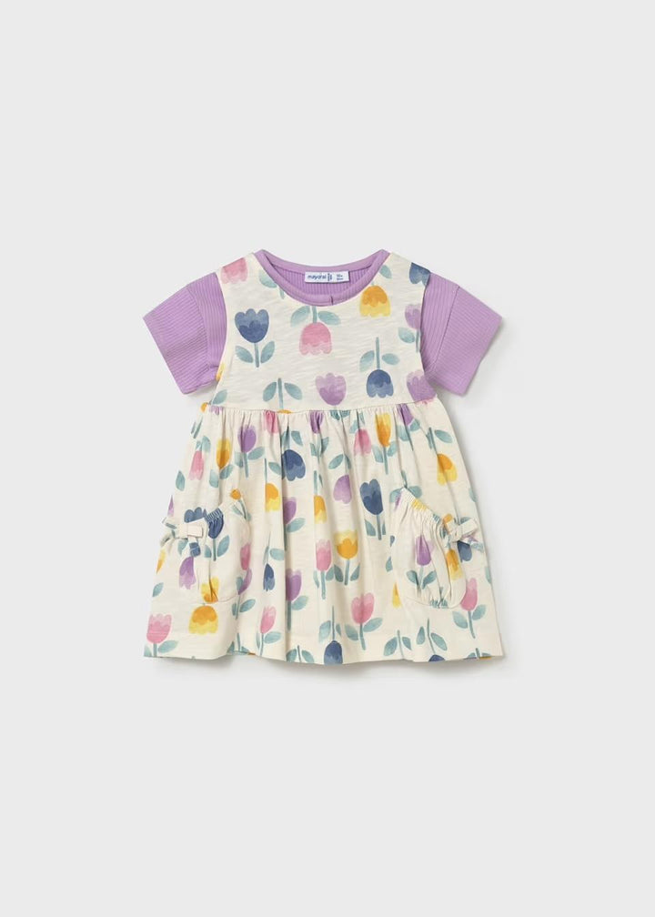 Floral Dress with Shirt