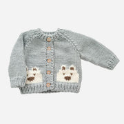 Bear Cardigan - Bowie Grey