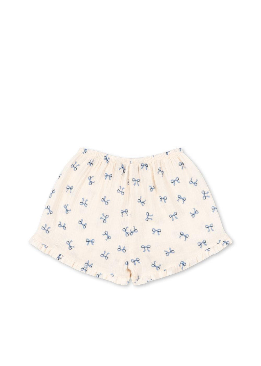 Coco Shorts Bow Bleu