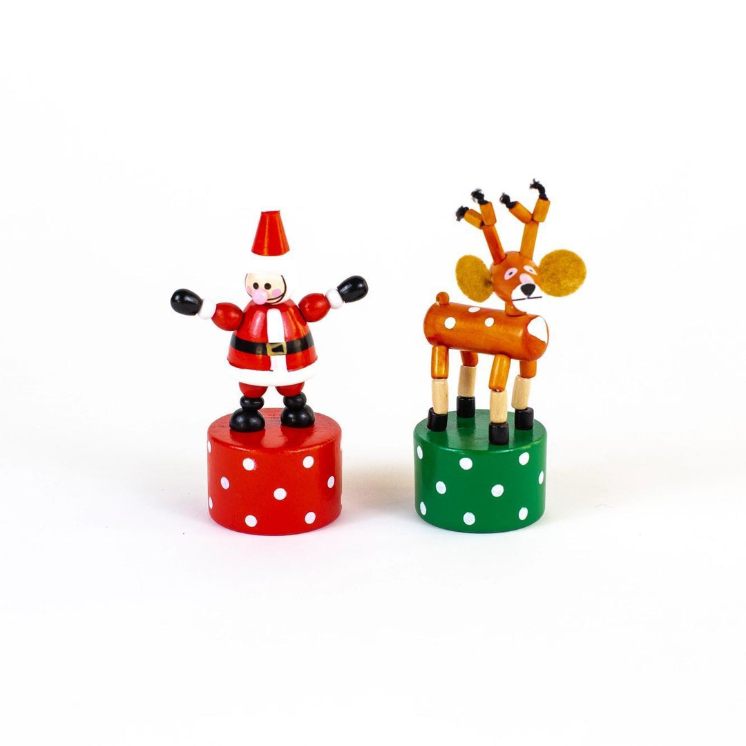 Santa &amp; Reindeer Push Puppets