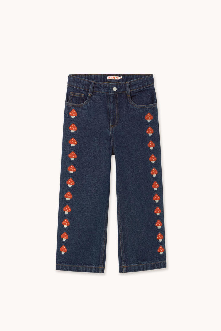 Mini Mushrooms Denim Pant
