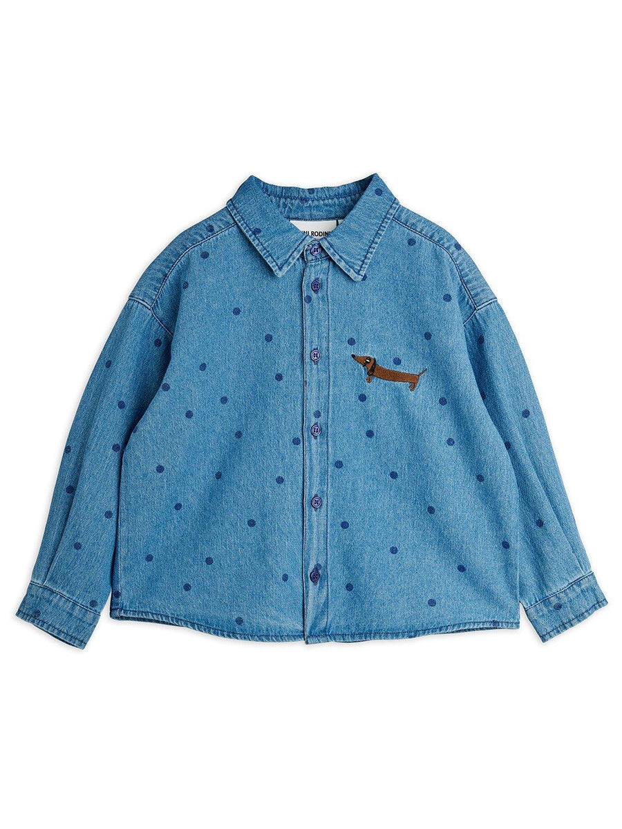 Dotted Denim Shirt