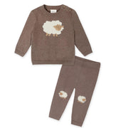 Sheep Jacquard Knit Baby Set
