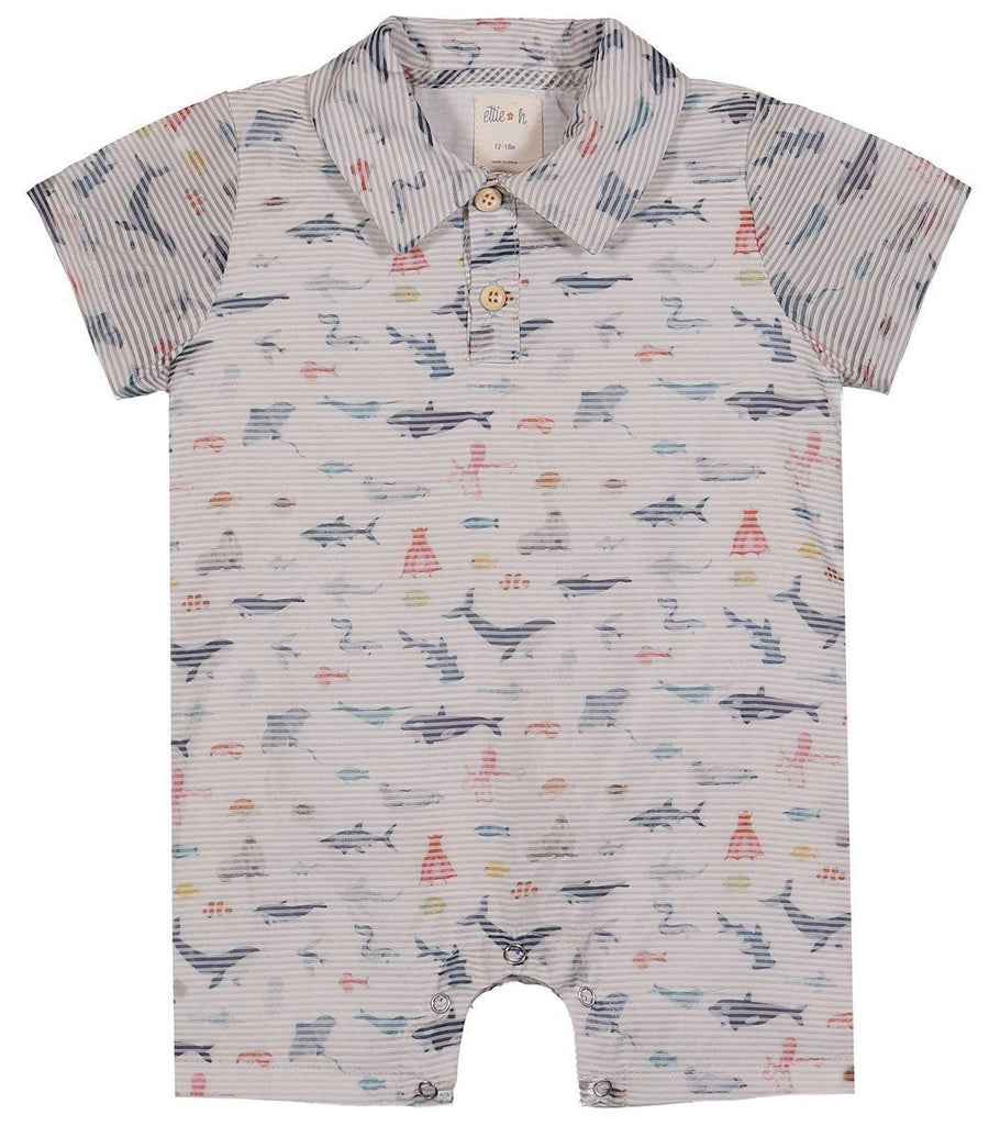 Finley Romper - Sealife