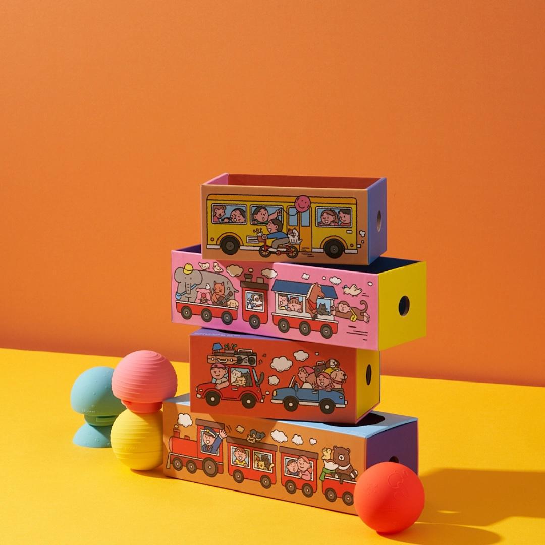 3 Ball Set - Choo Choo Train