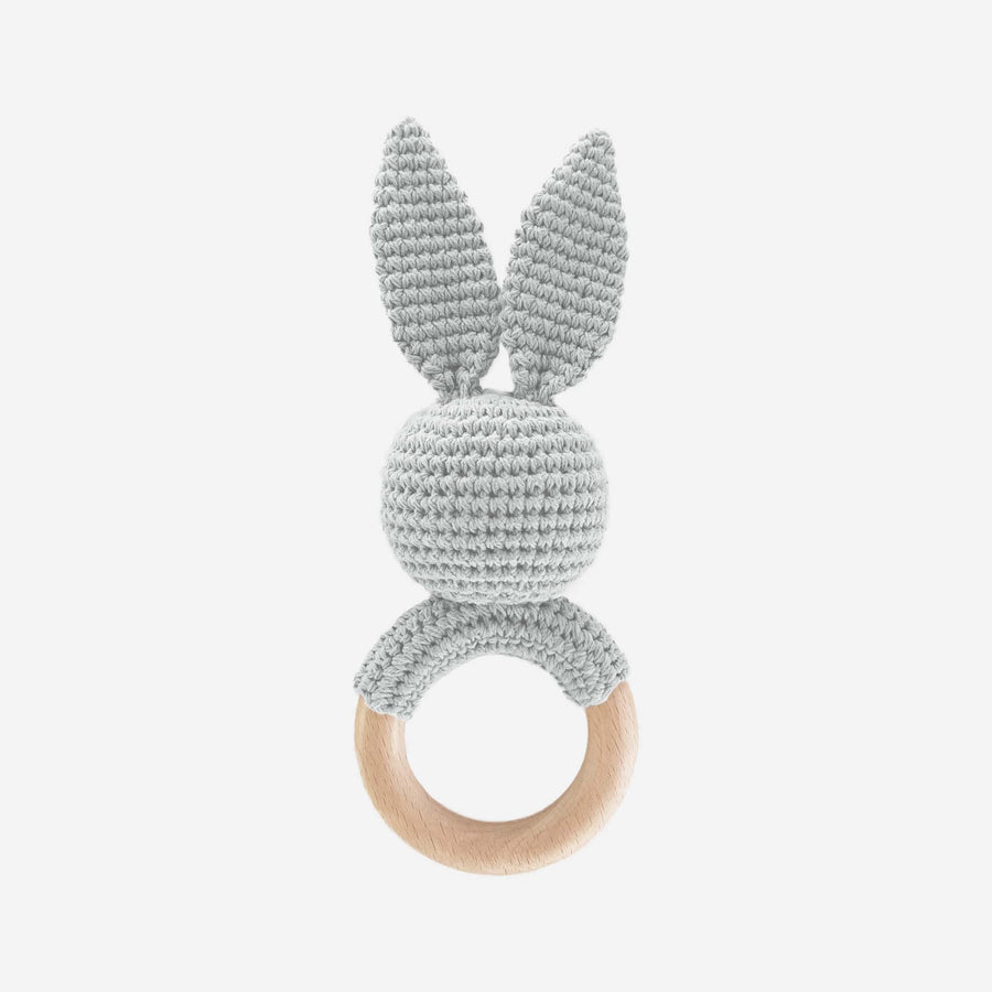 Grey Bunny Rattle